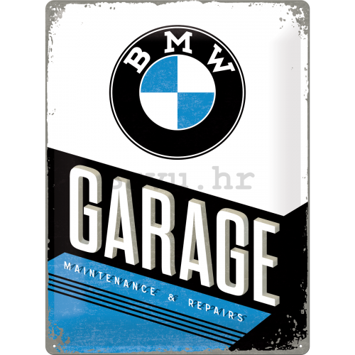 Metalna tabla: BMW Garage - 30x40 cm