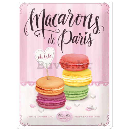 Metalna tabla - Macarons de Paris
