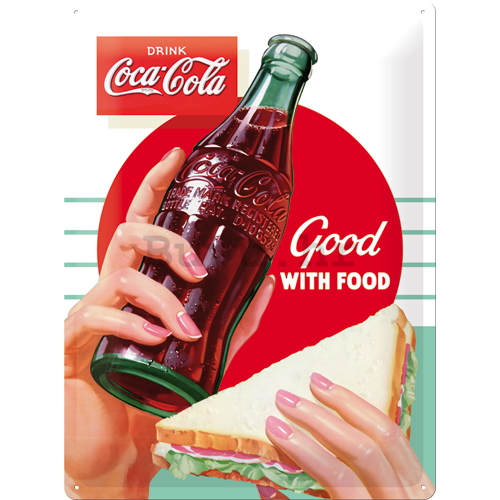 Metalna tabla - Coca-Cola (Good with Food)