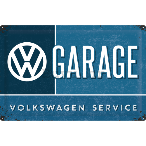 Metalna tabla: VW Garage - 40x60 cm