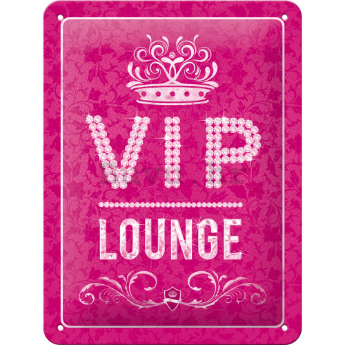 Metalna tabla - VIP Lounge (roze)