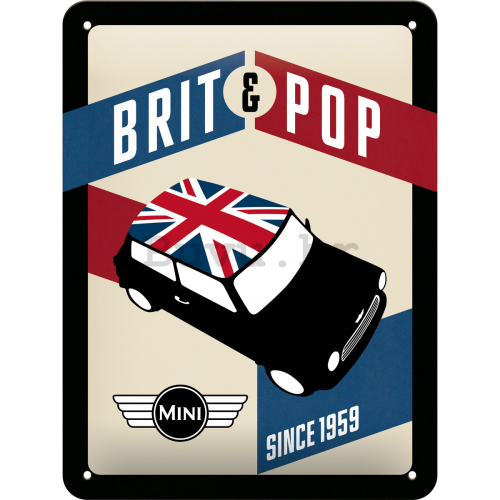 Metalna tabla - Mini Cooper (Brit Pop)