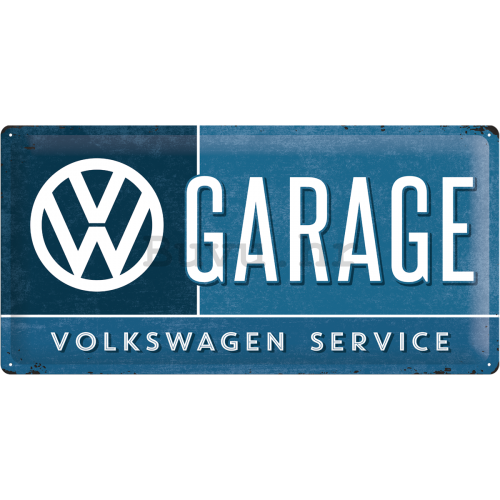 Metalna tabla: VW Garage - 25x50 cm