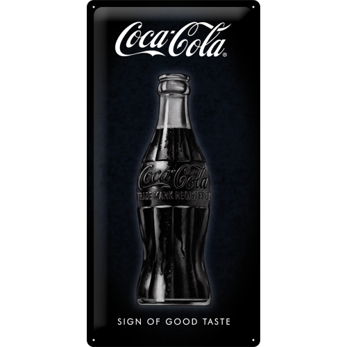 Metalna tabla: Coca-Cola (Sign of Good Taste) - 50x25 cm