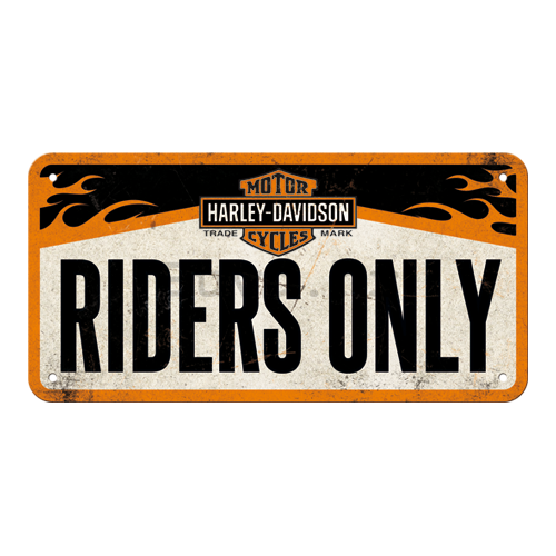 Metalna viseća tabla - Harley-Davidson Riders Only
