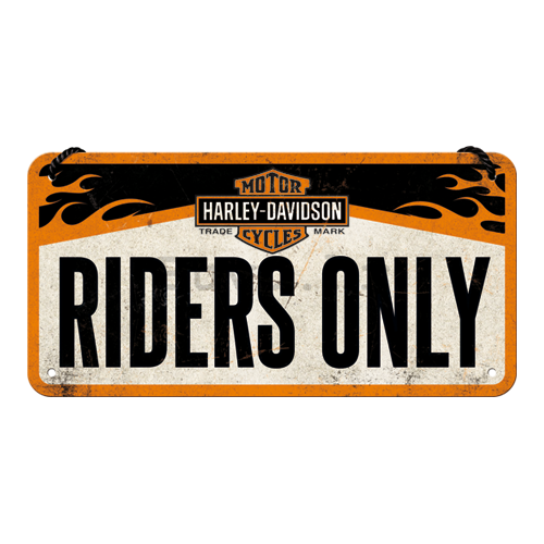 Metalna viseća tabla - Harley-Davidson Riders Only