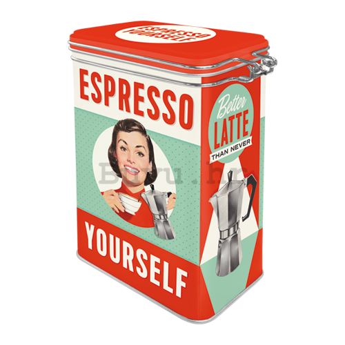 Metalna doza s kopčom - Espresso Yourself