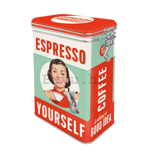 Metalna doza s kopčom - Espresso Yourself