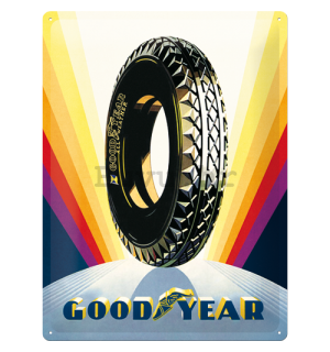 Metalna tabla: Good Year (Rainbow Wheel) - 40x30 cm