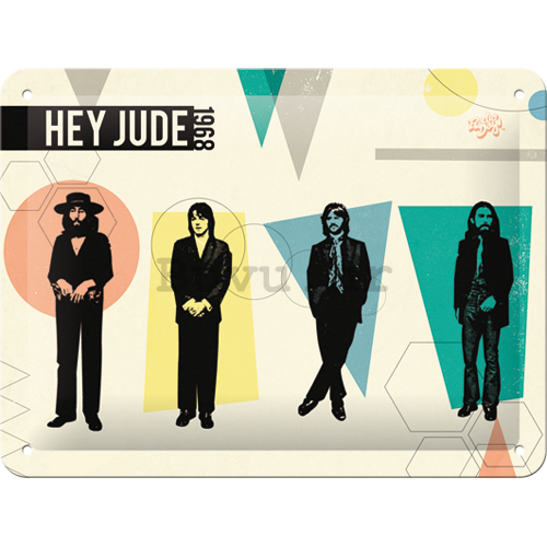 Metalna tabla: The Beatles (Hey Jude) - 15x20 cm