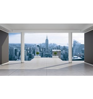Foto tapeta Vlies: Vidik na Manhattan (Terasa) - 184x254 cm