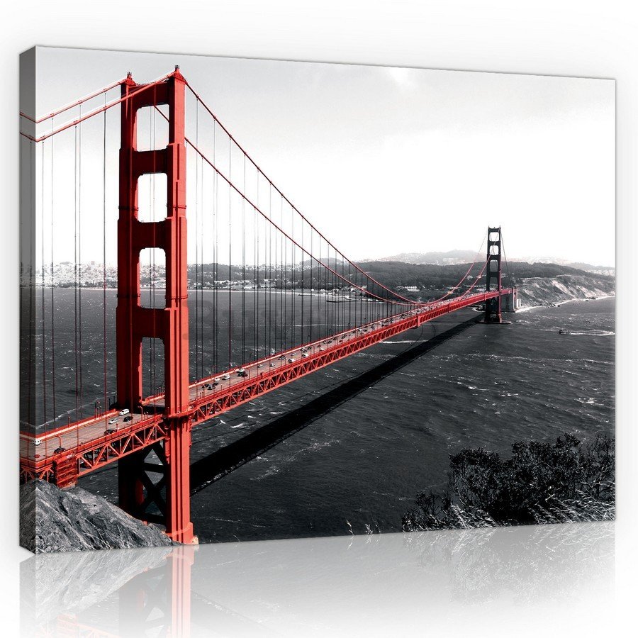 Slika na platnu: Golden Gate Bridge (1) - 75x100 cm
