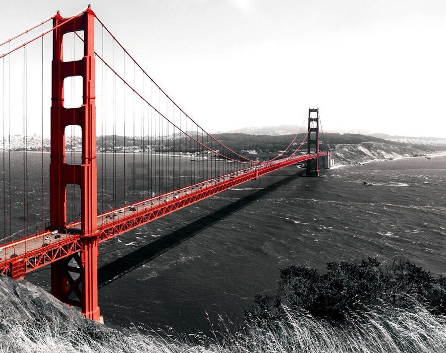 Slika na platnu: Golden Gate Bridge (1) - 75x100 cm