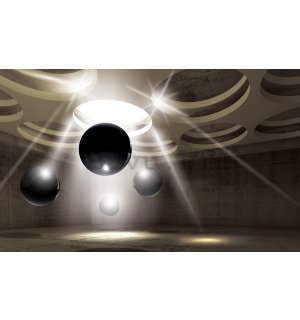 Slika na platnu: Srebrne sfere (1) - 75x100 cm