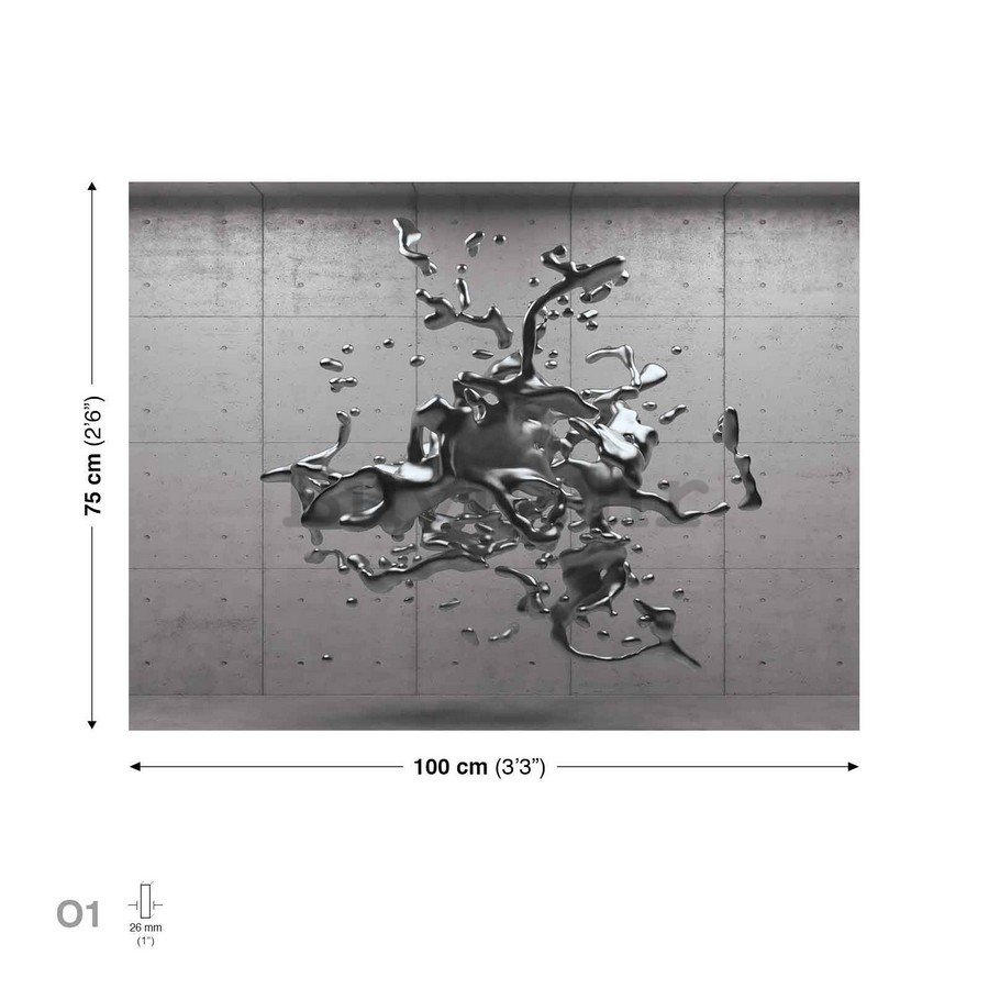 Slika na platnu: Apstrakcija splash (3) - 75x100 cm