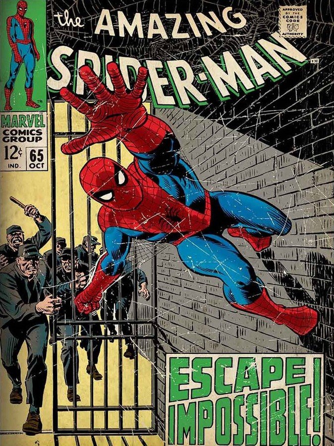 Slika na platnu: The Amazing Spider-man (Escape Impossible) - 75x100 cm