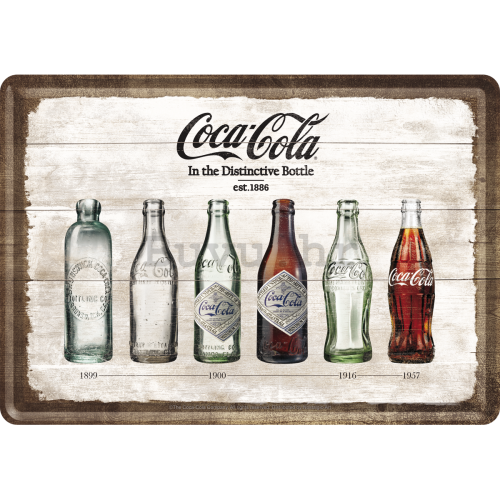 Metalna razglednica - Coca-Cola (boce)