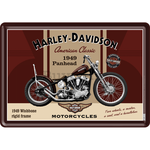 Metalna razglednica - Harley-Davidson 1949 Panhead