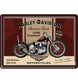 Metalna razglednica - Harley-Davidson 1949 Panhead
