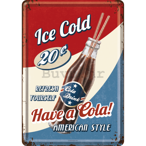 Metalna razglednica - Ice Cold Cola