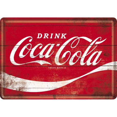 Metalna razglednica - Coca-Cola (crveni logotip)