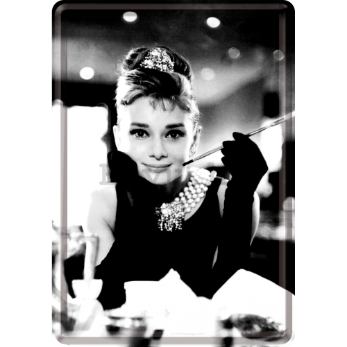 Metalna razglednica - Audrey Hepburn
