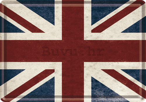Metalna razglednica - Britanska zastava