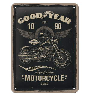Metalna tabla: Good Year (Motorcycle) - 20x15 cm