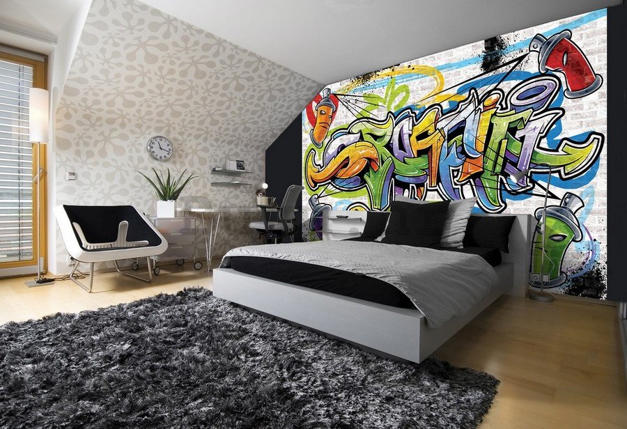 Foto tapeta Vlies: Graffiti (5) - 254x368 cm