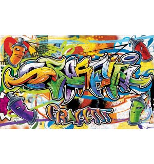 Foto tapeta Vlies: Graffiti (2) - 254x368 cm
