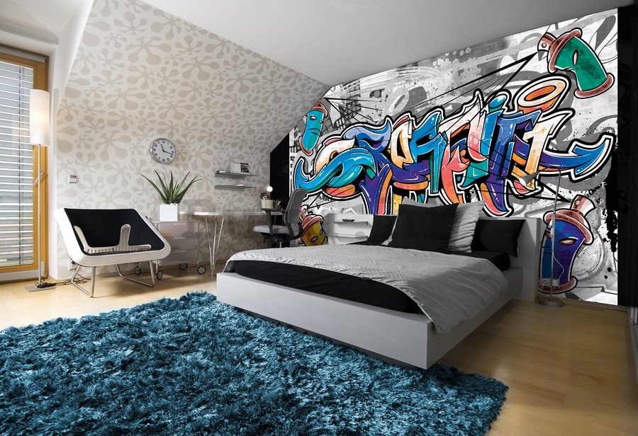 Foto tapeta Vlies: Graffiti (9) - 254x368 cm
