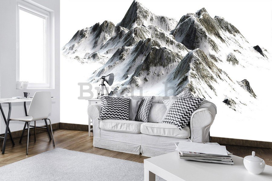 Foto tapeta: Snježne planine - 184x254 cm
