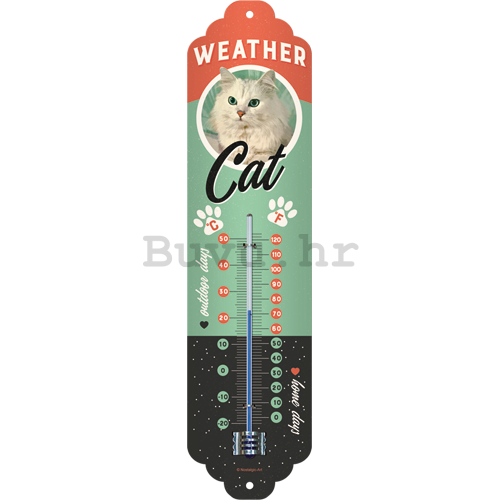 Retro toplomjer - Weather Cat