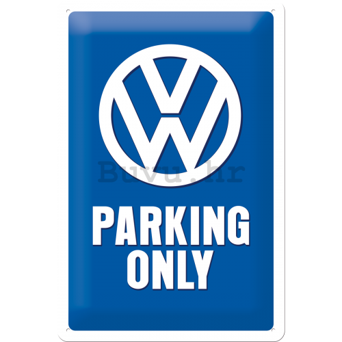 Metalna tabla: VW Parking Only - 30x20 cm