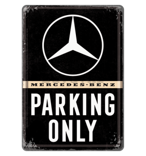 Metalna razglednica - Mercedes-Benz Parking Only