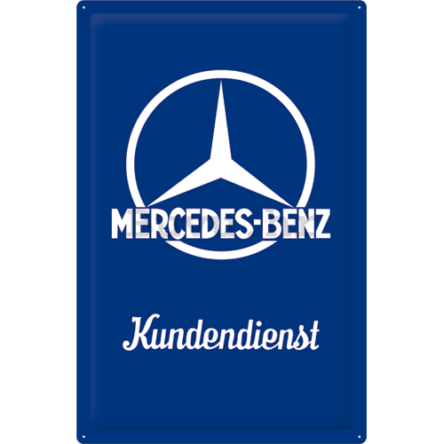 Metalna tabla - Mercedes-Benz (Kundendienst) - 60x40 cm