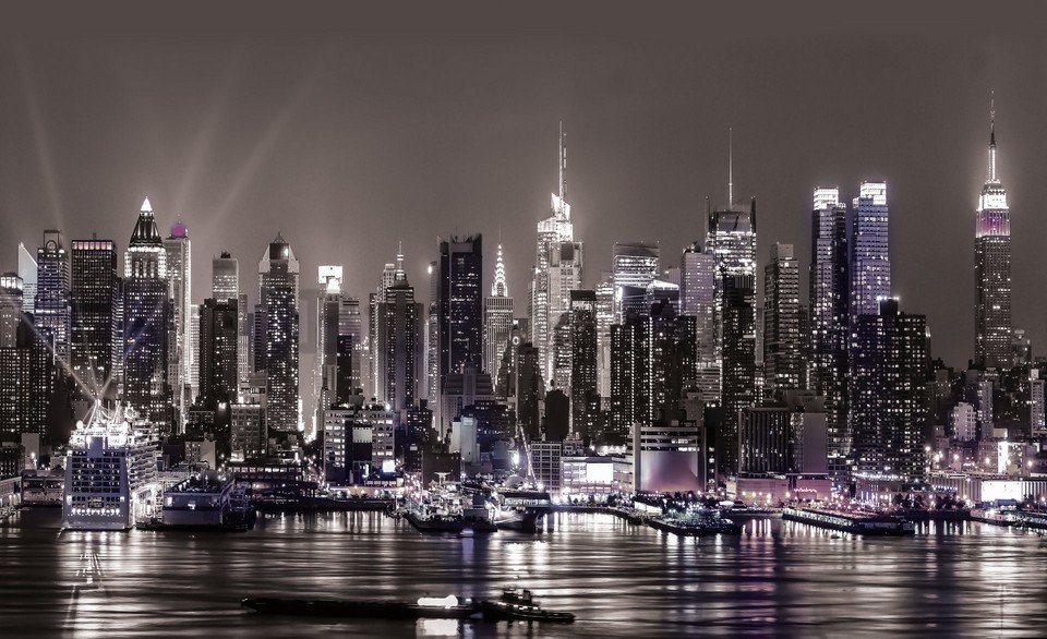 Foto tapeta: Noćni New York - 184x254 cm