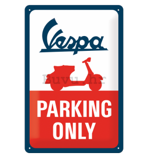 Metalna tabla: Vespa Parking Only - 30x20 cm