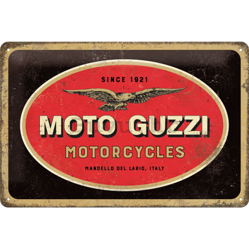 Metalna tabla: Moto Guzzi - 30x20 cm