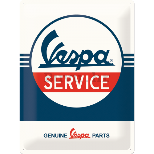 Metalna tabla: Vespa Service - 40x30 cm