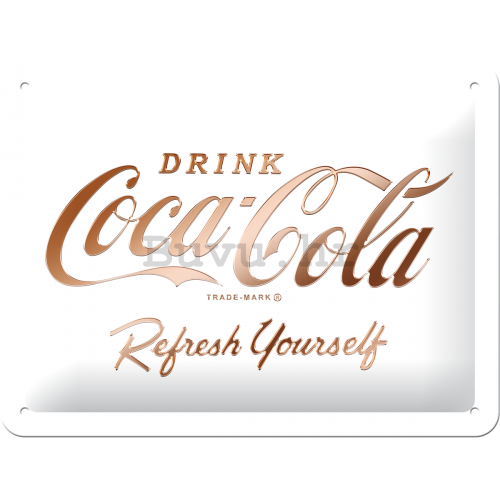 Metalna tabla: Coca-Cola Refresh Yourself  - 15x20 cm