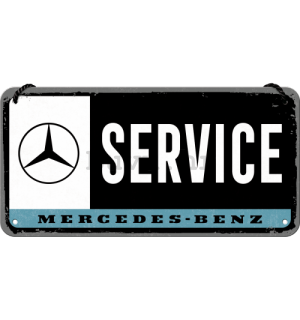 Metalna viseća tabla: Mercedes-Benz Service - 10x20 cm