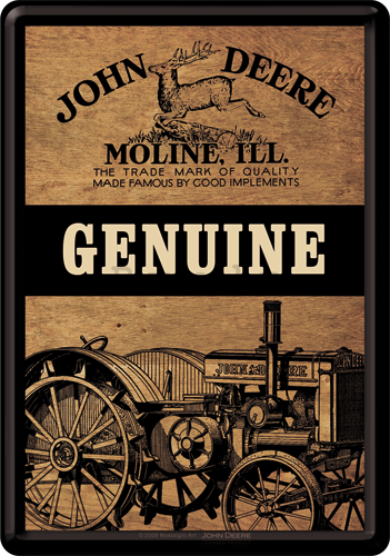 Metalna razglednica - John Deere Genuine