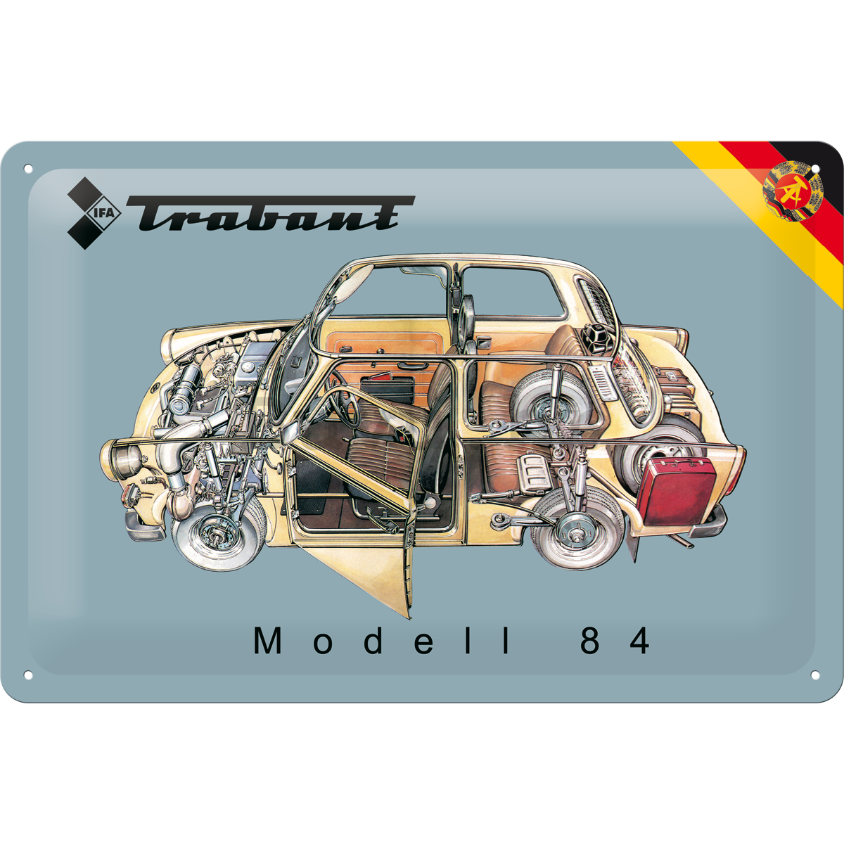 Metalna tabla - Trabant Modell 84