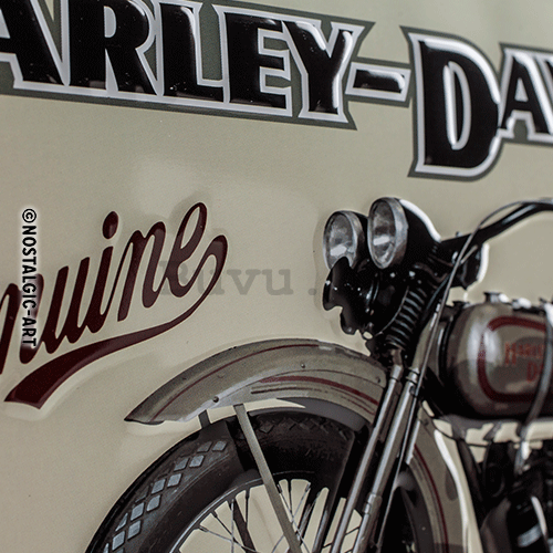 Metalna tabla: Harley-Davidson Genuine (750 Flathead) - 20x30 cm