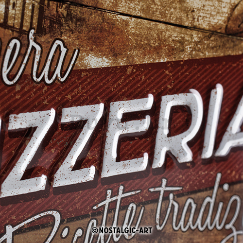Metalna tabla - Pizzeria La Vera