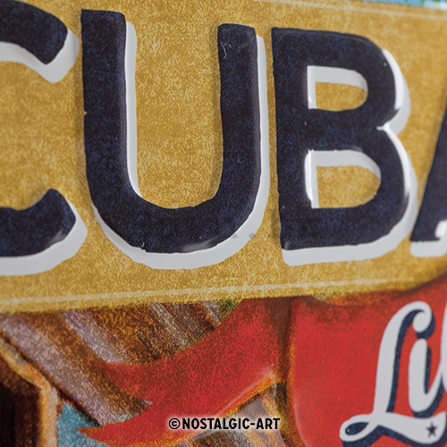 Metalna tabla: Cuba Libre - 40x30 cm