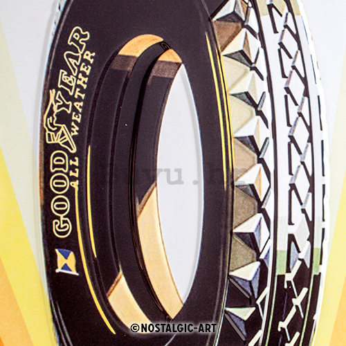 Metalna tabla: Good Year (Rainbow Wheel) - 40x30 cm
