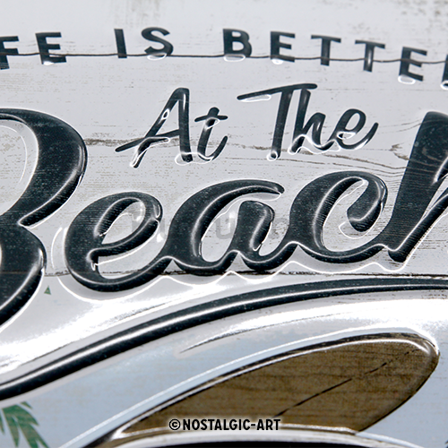 Metalna tabla: VW Life is Better at the Beach - 30x20 cm