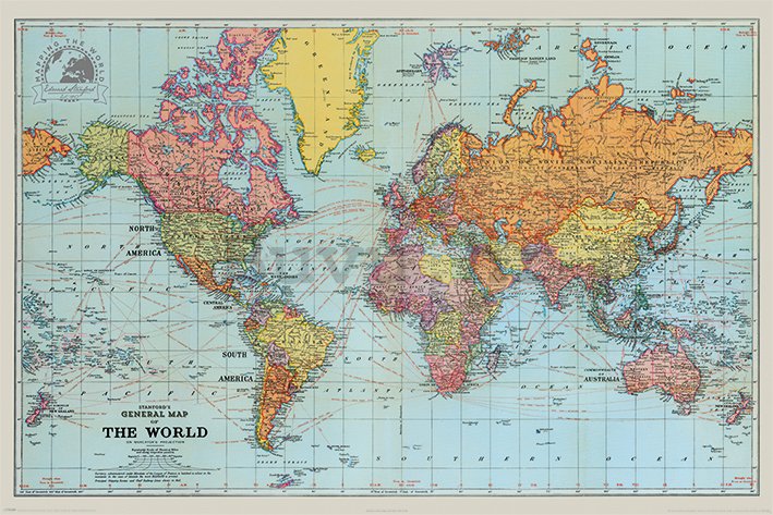 Poster - Karta svijeta (1)